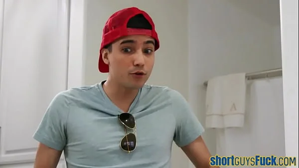 Chubby black babe fucked by lil guy before titjob