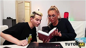 Moon Imp And Arty Cheys In Milf Tutor In Stockings Got So Mad And Then So Horny So She Tried 2 Dicks At The Same Time