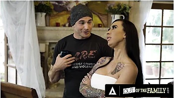 Tattooed Beauty Lily Lane Takes Her Stepsons Big Cock Deep In Her Sweet Asshole