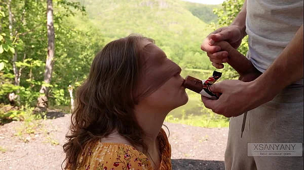 A game of taste outside. My friend tricked me again! (Chocolate Bars) XSanyAny