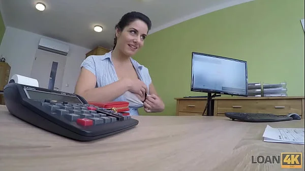 LOAN4K. Naughty bank executive fucks a busty girl who needs extra money