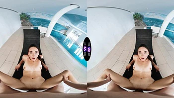 Glam brunette Vixi Rafi from ukraine takes care of her body and face.