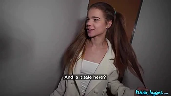 Cute Teen 18+ Sabrina Spice Takes My Money For Blowjob In The Forest