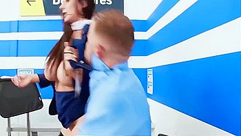 This Flight Attendant Fucks With Angela White And Vince Karter