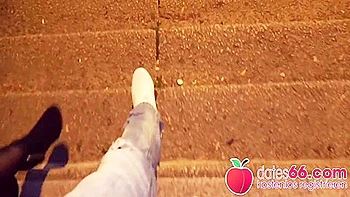 Risky Outdoor Public Sex With 2 Hot European Curvy