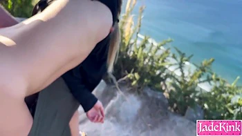 Admin Kink - Cute Blonde Girl Blowjob, Fucking And Facial Outdoor Near Beach