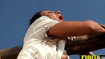 Farm Girl Takes A Huge One-eyed Snake Up The Bum - Sandra Romain