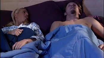 Small titted blonde babe is jumping on big dong