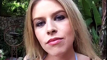 Busty blonde with round booty gets fucked anally