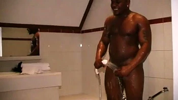 Hot Blonde and Bbc Stud in Shower and Hotelroom: Blowjob, Babe  Interracial Porn