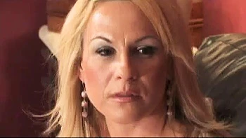 Blonde cougar banging future porn star