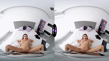 Sakura Hell rides a big cock in vr