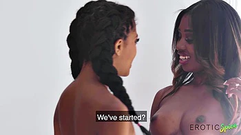 Ebony masseuse with amazing curves