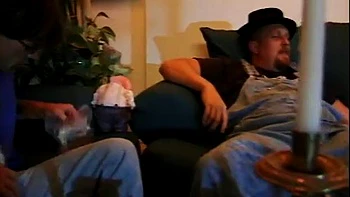 Pot heads watch 2 hot chicks fuck each other