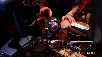 Kitt Jones Gets So Horny In Her Bunker She Uses A Powerful Machine On Her Pussy!