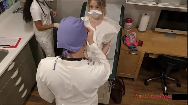 Freshman Student Stacy Shepard Undergoes Her Mandatory New Student Physical At The Gloved Hands Of Doctor Tampa And Nurse Jasmine Rose! @GirlsGoneGyno Reup