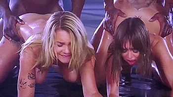 Riley Reid And Gabbie Carter Interracial Sex Orgy