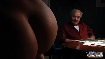 Grandpa Cheats at Strip Poker: Blowjob, Missonary  Licking Porn