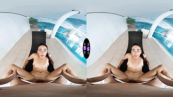 Glam ukrainian teen Vixi Rafi gets her shaved pussy stuffed in vr