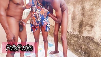 Curvy Chick Got Herself Two Horny Dicks