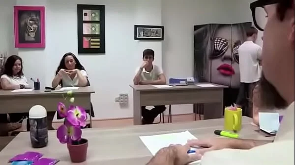 Old dude teaches Alba and her teenage friends a lesson on young sex