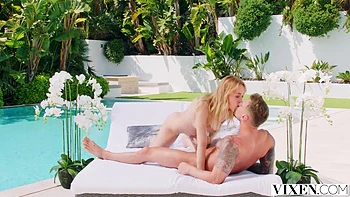 Gets Her Pussy Eaten By The Pool - Adriana Sephora