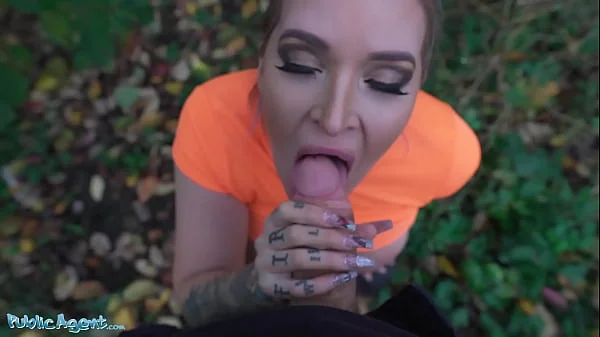Public Agent Alexxa Vice’s Big Tits and Tight Leather Trousers