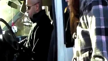 REDHEAD HOTTIE TAKES BBC IN MINI VAN: Blowjob, Cowgirl  Amateur Porn