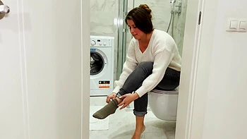 Brunette woman Lady Lyne passionately fucked by her boyfriend