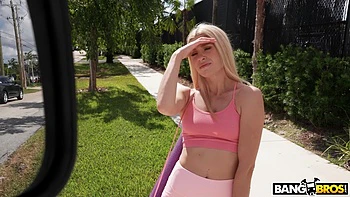 Hot Yoga Student Banged in Bus