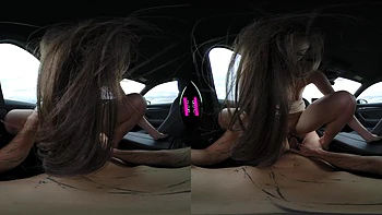 Sex In The Car With The Beautiful Becky