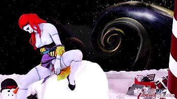 Sexy Joanna Angel in A nightmare before Christmas XXX parody