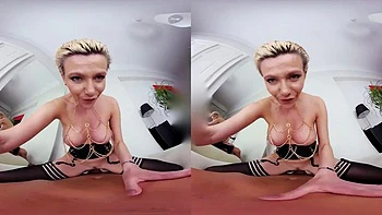 Blonde  Milf: Blowjob, Doggy  Big Tits VR Porn