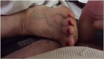 Stepaunt Annette Wakes Up & Jacks Me Off On Her Feet