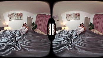 Freya H's Immersive 8K VR Foot Tease: Cute Socks Strip & Sole