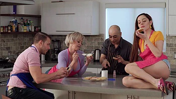 Four babes are too hot for just one man to handle