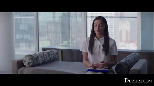 Deeper. DP-Queen Emily gets spit roasted by Mick & Dante