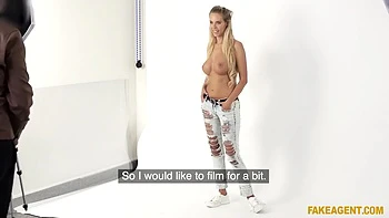 Florane Russells Wild Czech Passion In Office