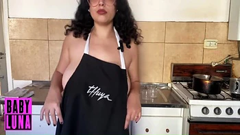 Apron Only Cooking Flan, Tits & Sweet Mess