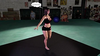 3D Big Boobs Exercise Teacher Got Fucked by Old Dick