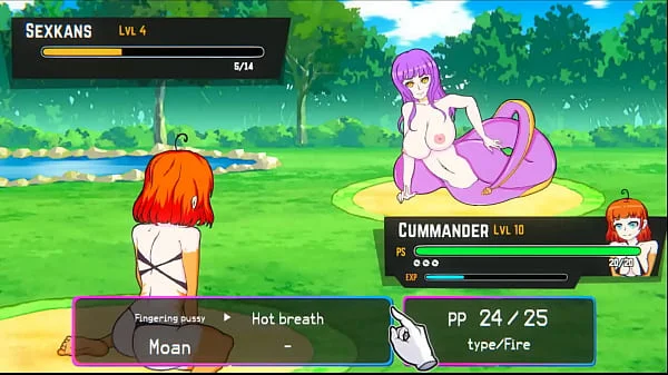 Oppaimon [Pokemon parody game] Ep.5 small tits naked girl sex fight for training