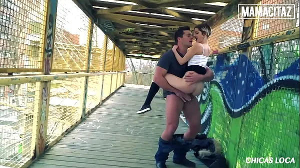 MAMACITAZ - (Mey Madness, Ramon Nomar) - Small Tits Goth Slut Hard Public Fuck With Muscular Boyfriend