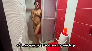 I Catch My Stepsister-in-law In The Shower And Cum In Her Mouth. English