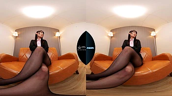 Never-Ending Curves Draped by Black Pantyhose