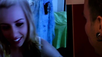 Blonde Hairy Teen with Big Ass and Juicy Tits Gets Cum on