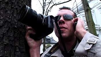 European blonde hottie fucks a secret agent