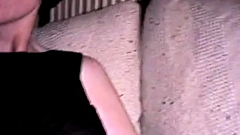 Blonde Amateur Girl Masturbates with Sex Toy to Porn Film