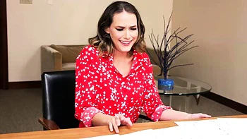 Big tit milf businesswoman milks head teachers big fat cock