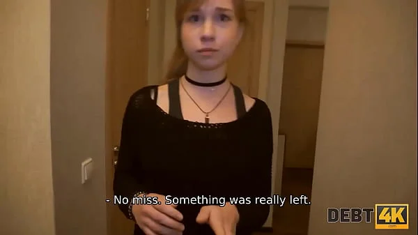 DEBT4k. Teen doesnt want sex with debt collector but its the only way out