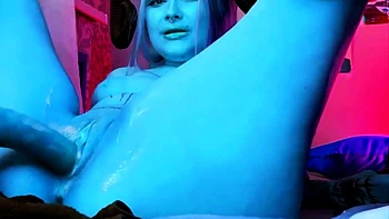 A sloppy blowjob and hot sex with a beautiful cosplayer +